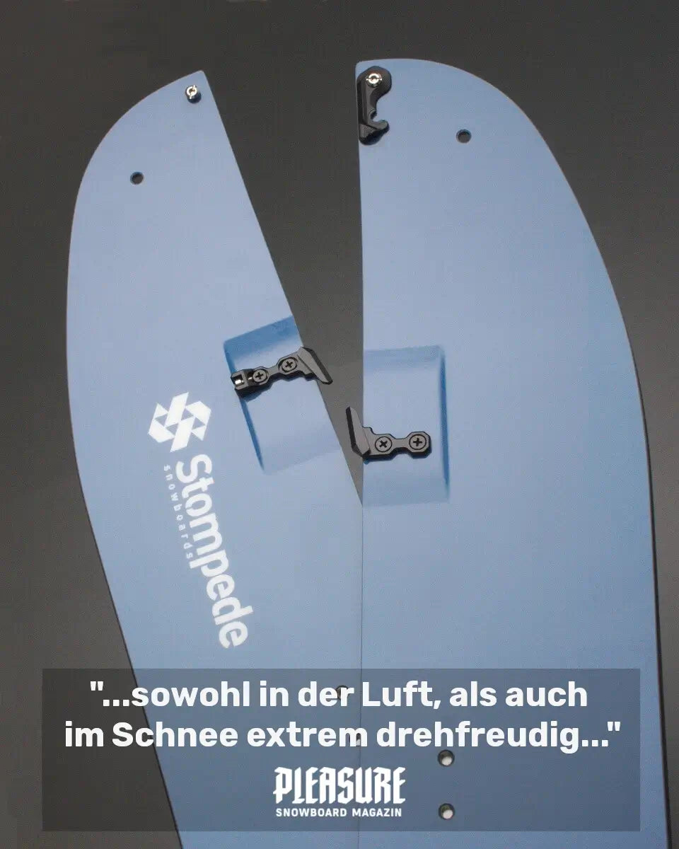 "sowohl in der Luft, als auch im Schnee extrem drehfreudig" -Pleasure Magazin