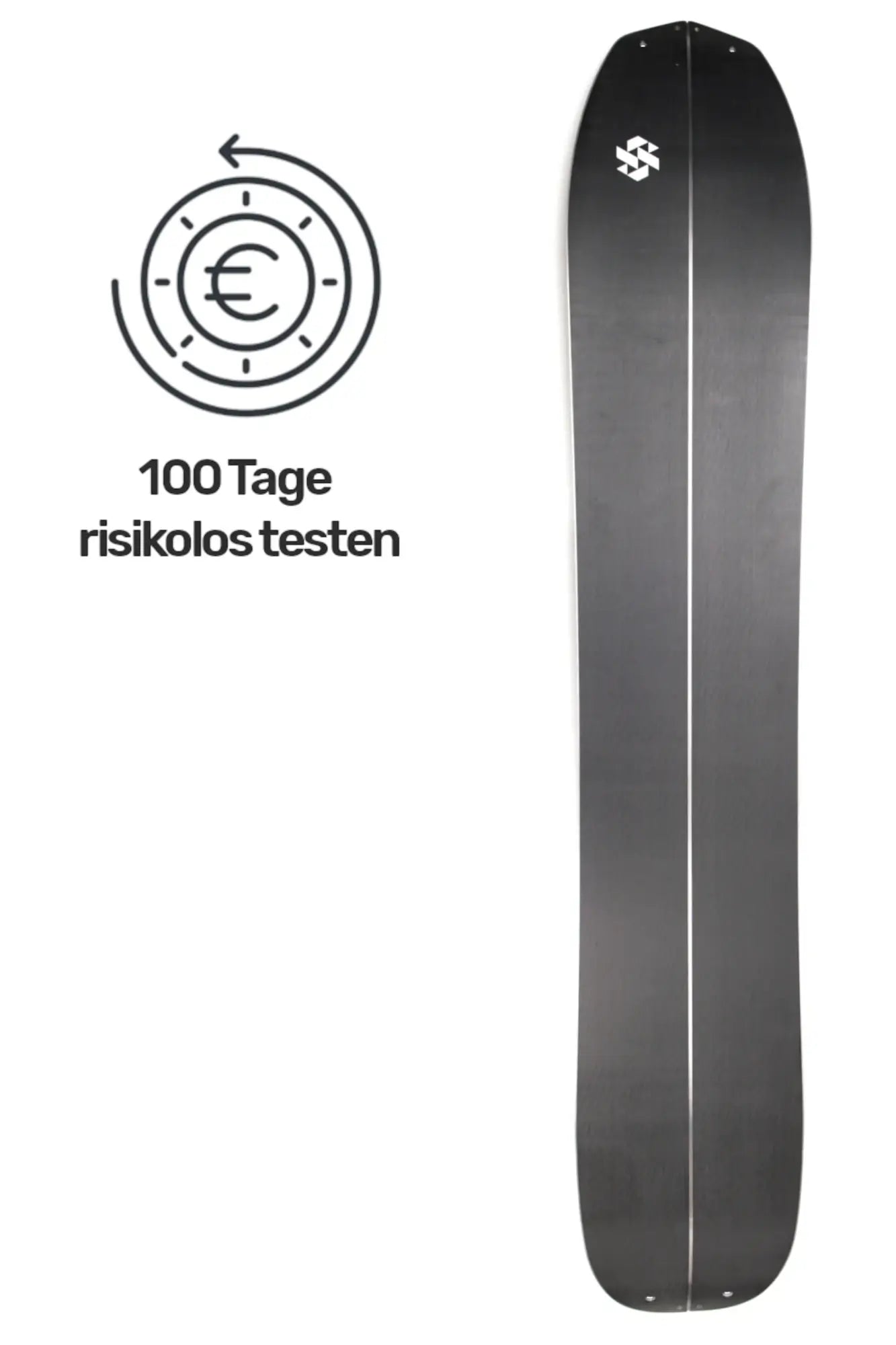 Stompede Dawn Patrol Carbon Splitboard - Unterseite - Zufriedenheitsgarantie