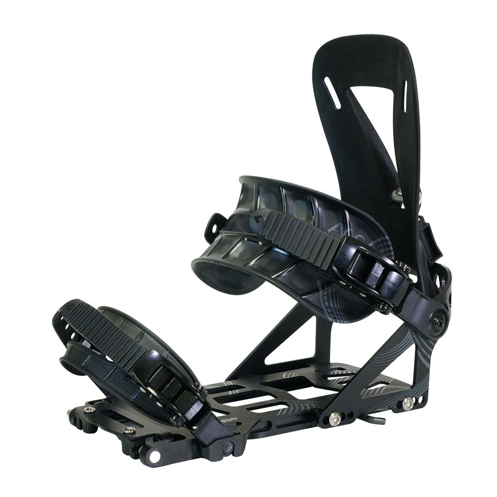 Spark R&D - Arc ST Splitboardbindung - schwarz Seitenansicht Straps